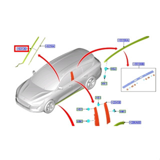 【JT福特原廠】FOCUS MK4 19- 正廠 前擋飾條 擋風玻璃飾條