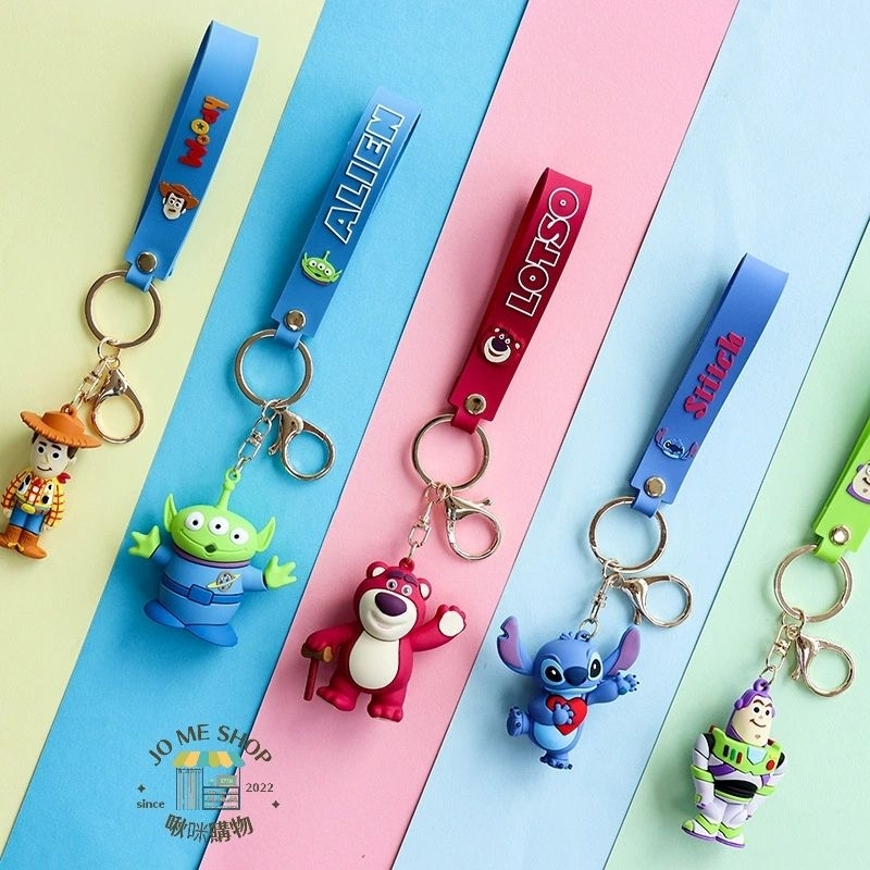 🔥現貨  🏰 Disney 正版 迪士尼 玩具總動員 新款 三眼怪 熊抱哥 史迪奇 胡迪 巴斯光年 可愛鑰匙圈 吊件