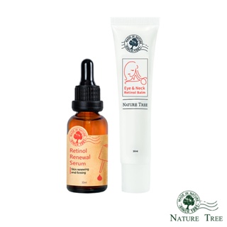 【Nature Tree】A醇煥膚透亮組(A醇新肌能量濃縮精華 30ml+超能A醇賦活潤澤眼霜 30ml)〔官方直營〕