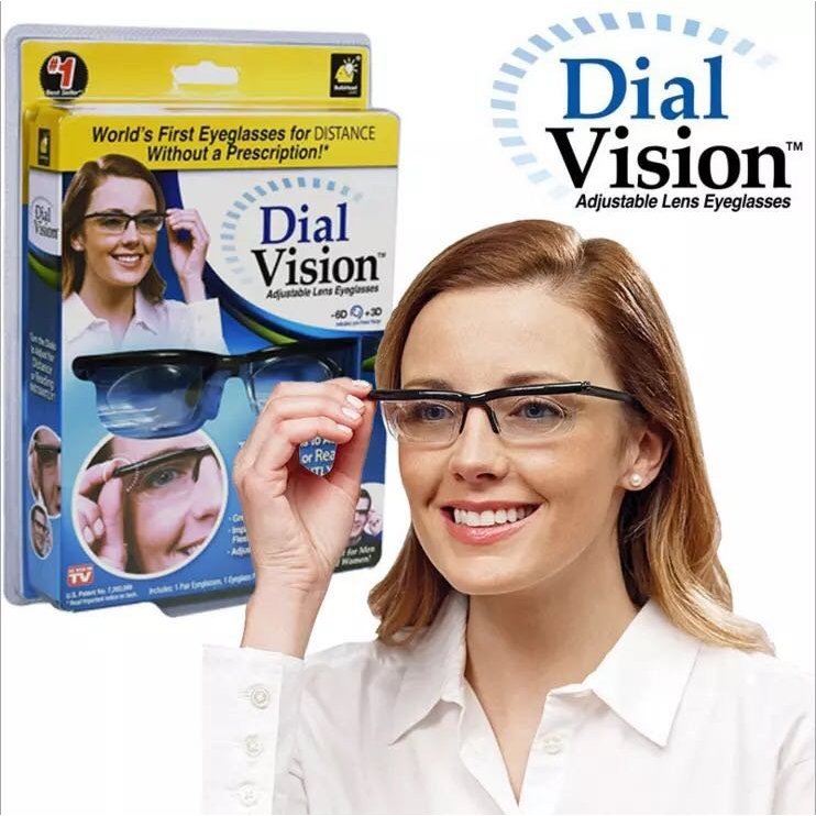 台灣優選 可調矯距視鏡Dial Vision老花鏡近視鏡變焦放大眼鏡 現貨