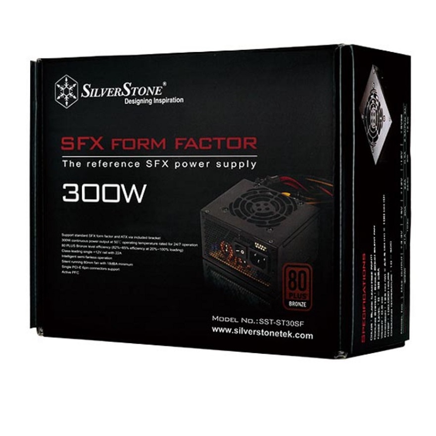 米特3C數位–SilverStone 銀欣 ST30SF 電源供應器/300W SFX銅牌認證/SST-ST30SF