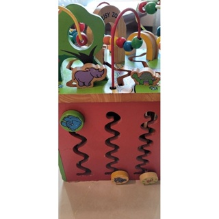 美國Btoys小丑動物園busyzoo串珠英文版拼圖配對玩具