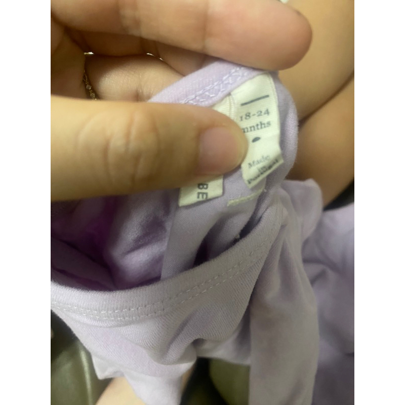 ［二手］gray label 紫色包屁衣18-24m