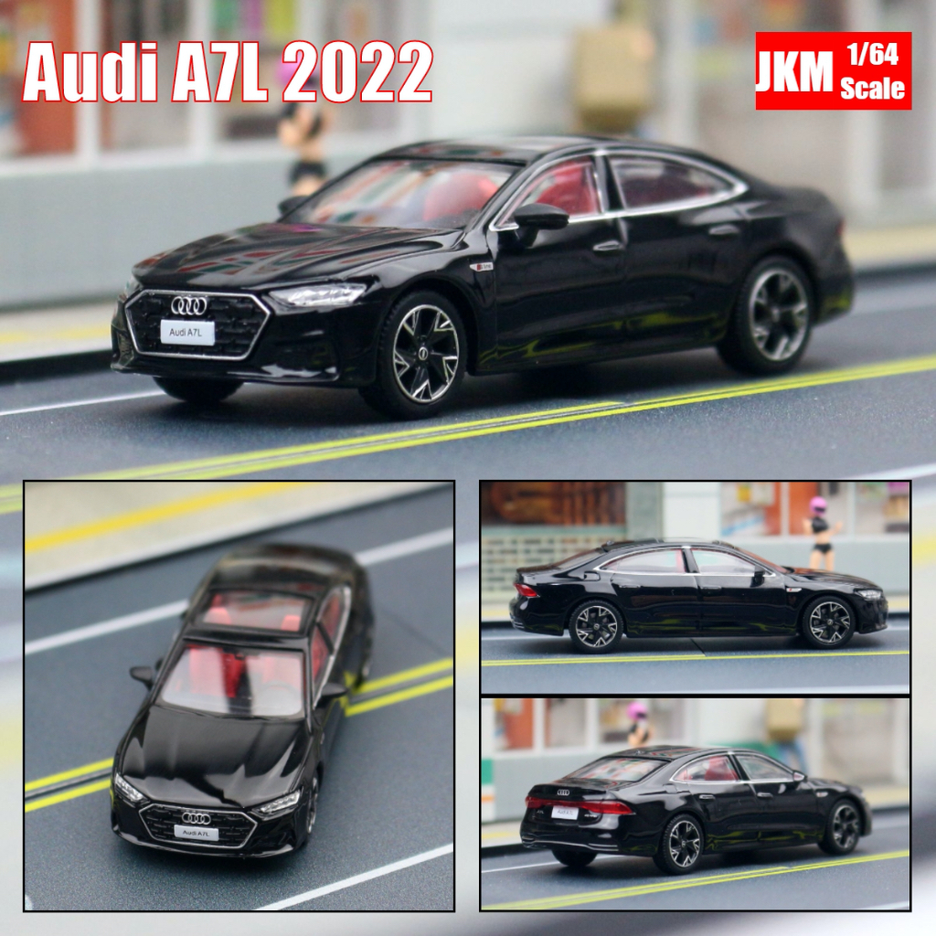 「車苑模型」JKM 1:64 Audi 奧迪 A7 A7L 轎車 獨家販售 限量精品
