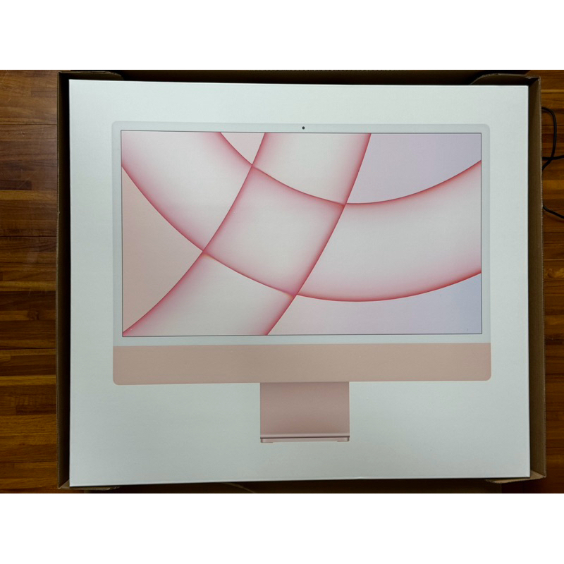 高階款 二手 iMac M1 24inch 粉紅色 4個連結埠A2438