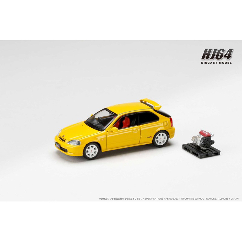 &lt;阿爾法&gt;Hobby Japan Honda CIVIC TYPE R (EK9) 1997 附紅頭引擎展示