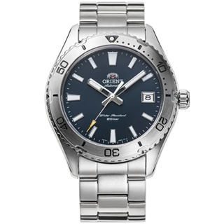 ORIENT 東方錶 藍面不鏽鋼潛水機械錶 藍寶石水晶鏡面 200米防水 40mm RA-AC0Q02L 台灣公司貨