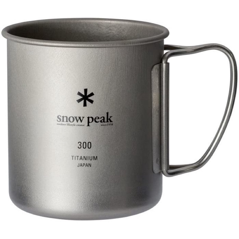 正品✅ 日本 Snow Peak 輕量鈦金屬單層杯 鈦杯 300ml 野營杯 露營杯 杯具 杯子 300cc 450ml