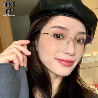 🍒Ann’s Shop🍒十一月新款—韓系無框金屬珍珠方框平光眼鏡 質感 小紅書 ins 眼鏡 無度數 氛圍感 配件 素顏