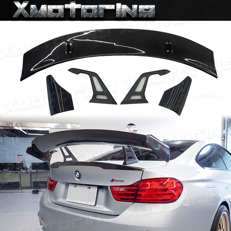 XM碳纖維精品 BMW F82 M4 AD款 碳纖維GT大尾翼(需打洞) 大壓尾 後擾流 實體店面 歡迎聊聊