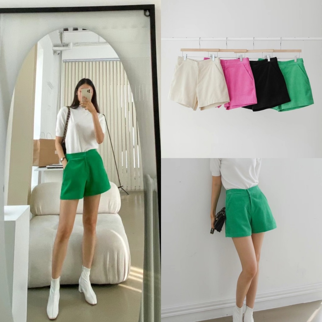 (非醬不可-現貨當日寄）🇰🇷韓國品牌Vetica收腹褲 單褲造型燈籠蕊顯瘦短褲  韓國服飾