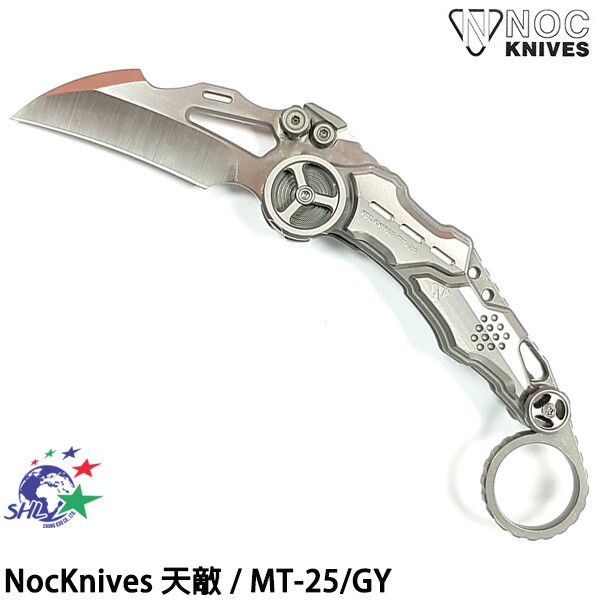 Noc Knives 天敵 Karambit (灰 -附可替換擊破器) / M390鋼(拉斯面) MT-25/GY 詮國