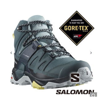 【SALOMON 法國】女 X ULTRA 4 GTX中筒登山鞋 『觀星藍/碳黑/藍』473528 登山鞋 健行鞋 多功