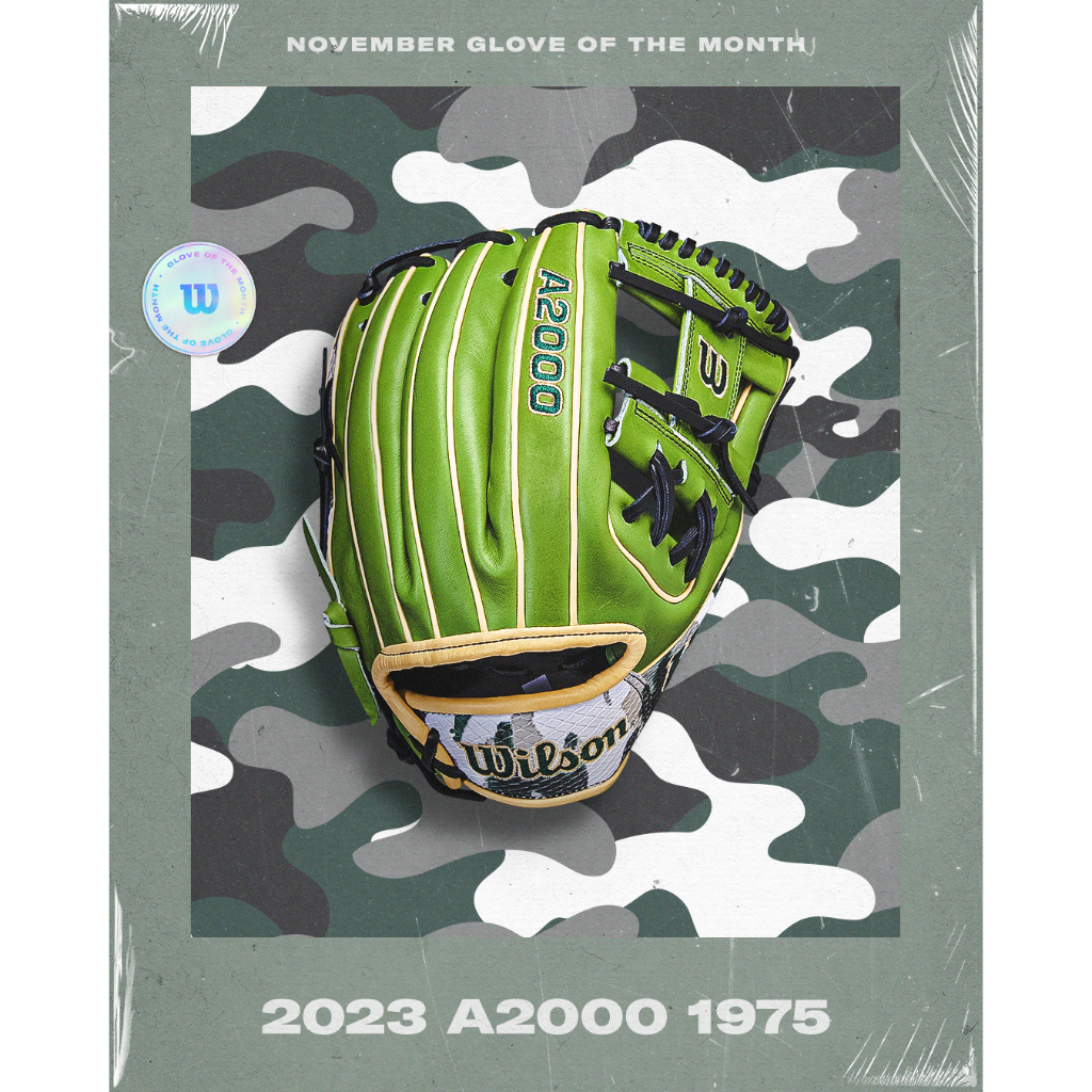 【熱火體育】Wilson A2000 1975 '23 十一月限定款 接球手套 軍綠 工字 11.75" WBW1016