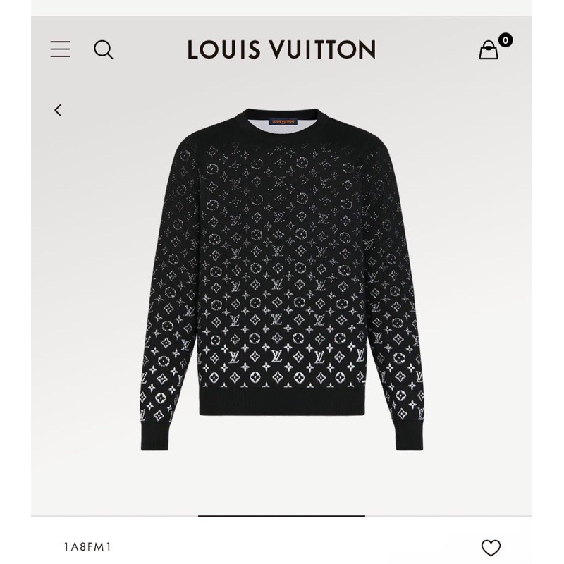 LV Louis Vuitton 爆款 老花漸層 針織衫 毛衣 L 九成 50 53 70 肩胸長