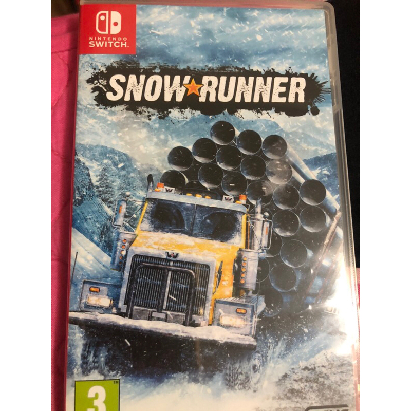 二手 SWITCH雪地奔馳 SNOW RUNNER 《歐版封面(遊戲本體有中文!)
