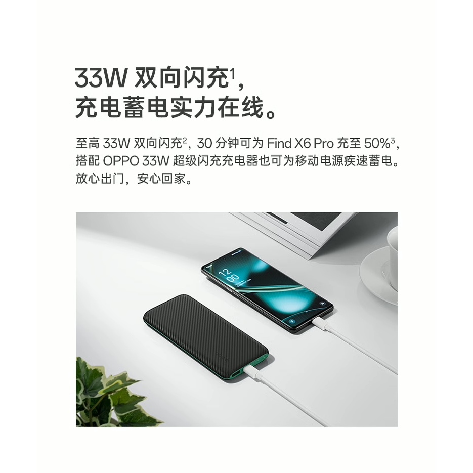 OPPO SuperVOOC 33W 超級閃充 行動電源 10000mAh 支援 一加 OnePlus Realme