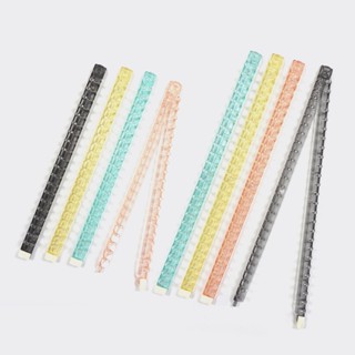 透明果凍色20孔/26孔檔案夾夾具(特價) 孔夾夾具 活頁紙孔夾 孔夾 夾具【久大文具】1404