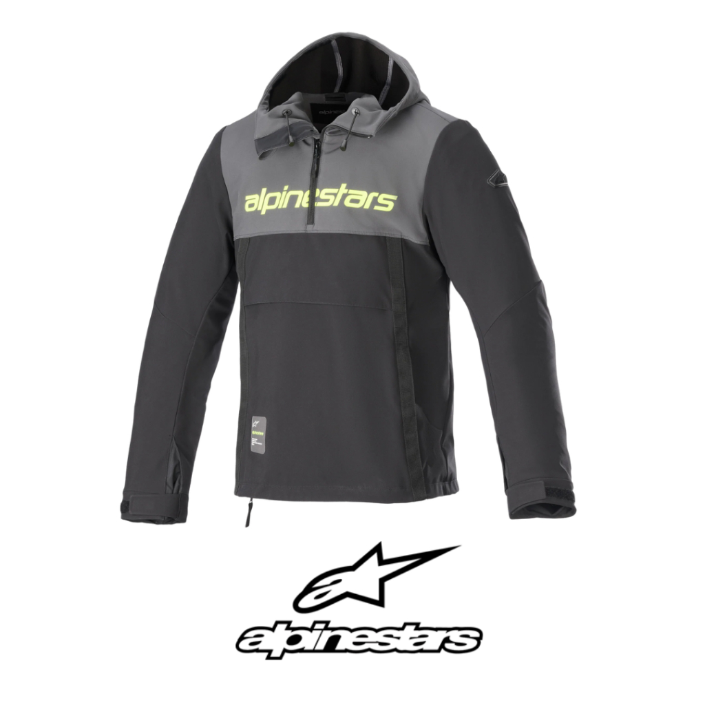 ALPINESTARS SHERPA HOODIE 灰黑黃 防水 防摔連帽上衣 防摔衣