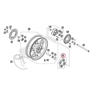 HONDA正廠 CB200X 後輪阻尼器組 後輪 減震橡膠 減震橡皮 後輪 減震塊 本田原廠 Hornet 2.0