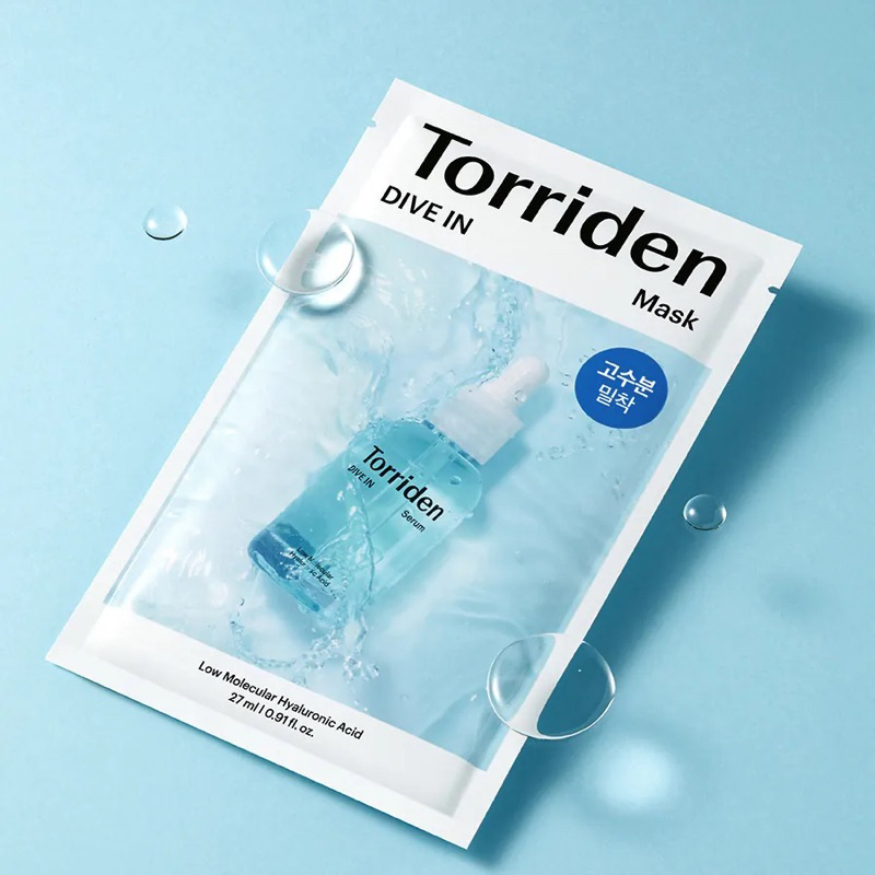 「新品上市」Torriden DIVE-IN 微分子玻尿酸保濕面膜