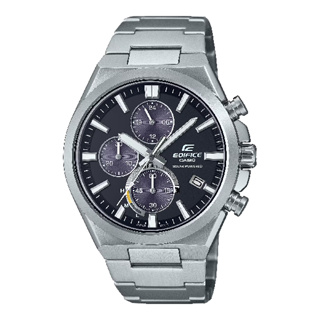 CASIO 卡西歐 EQS-950D-1AV 太陽能計時簡約精緻時尚腕錶 黑面 44 mm