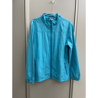 水藍色防風機能型外套 薄外套