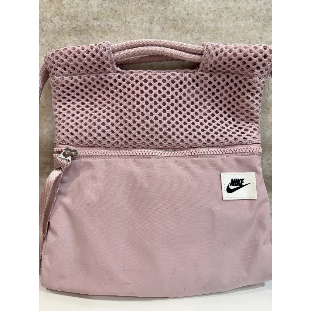 『二手』7成新 Nike 健身包 休閒包 後背包 粉紫色 CU2600-516