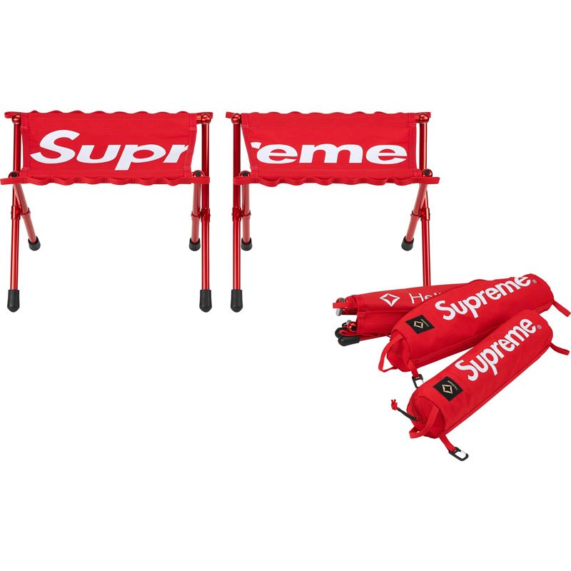 SUPREME x HELINOX TACTICAL FIELD STOOL 折疊椅 露營椅 (紅色2入一組) 化學原宿