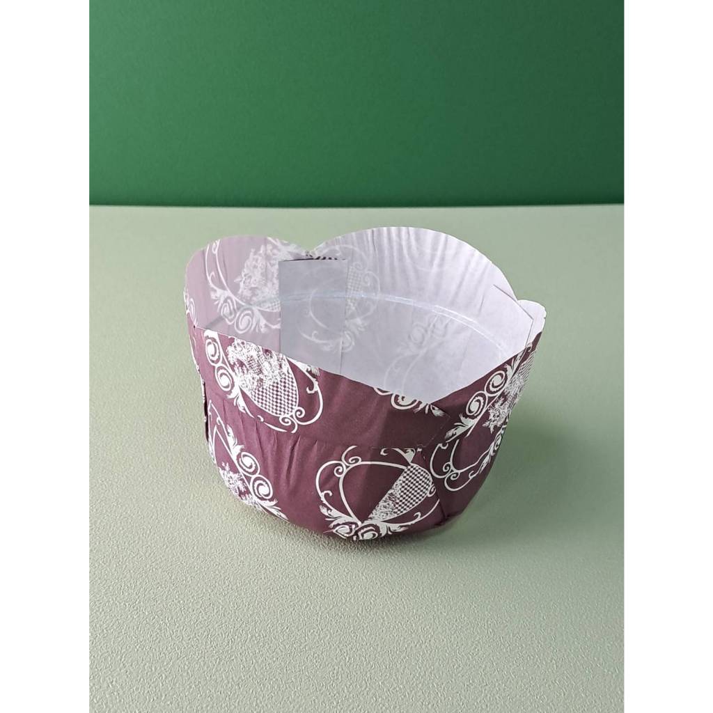 【烘焙用具】日本製 花口烘烤紙杯-紫蘿蘭 杯子蛋糕 蛋糕杯 蛋糕模 蛋糕小紙杯 可超取