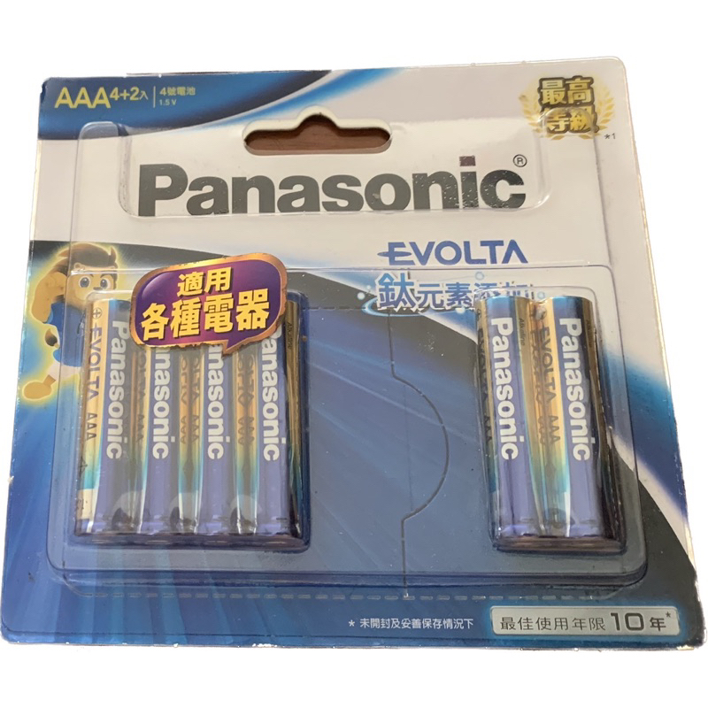 Panasonic 國際牌 Evolta 鈦元素電池4號(4+2入)
