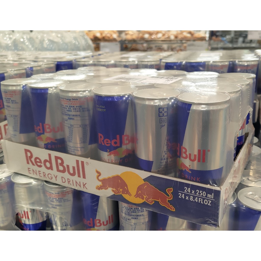 【好市多代購】Red Bull 紅牛 有糖 / 無糖 能量飲料 250毫升 X 24入 運動飲料 Costco