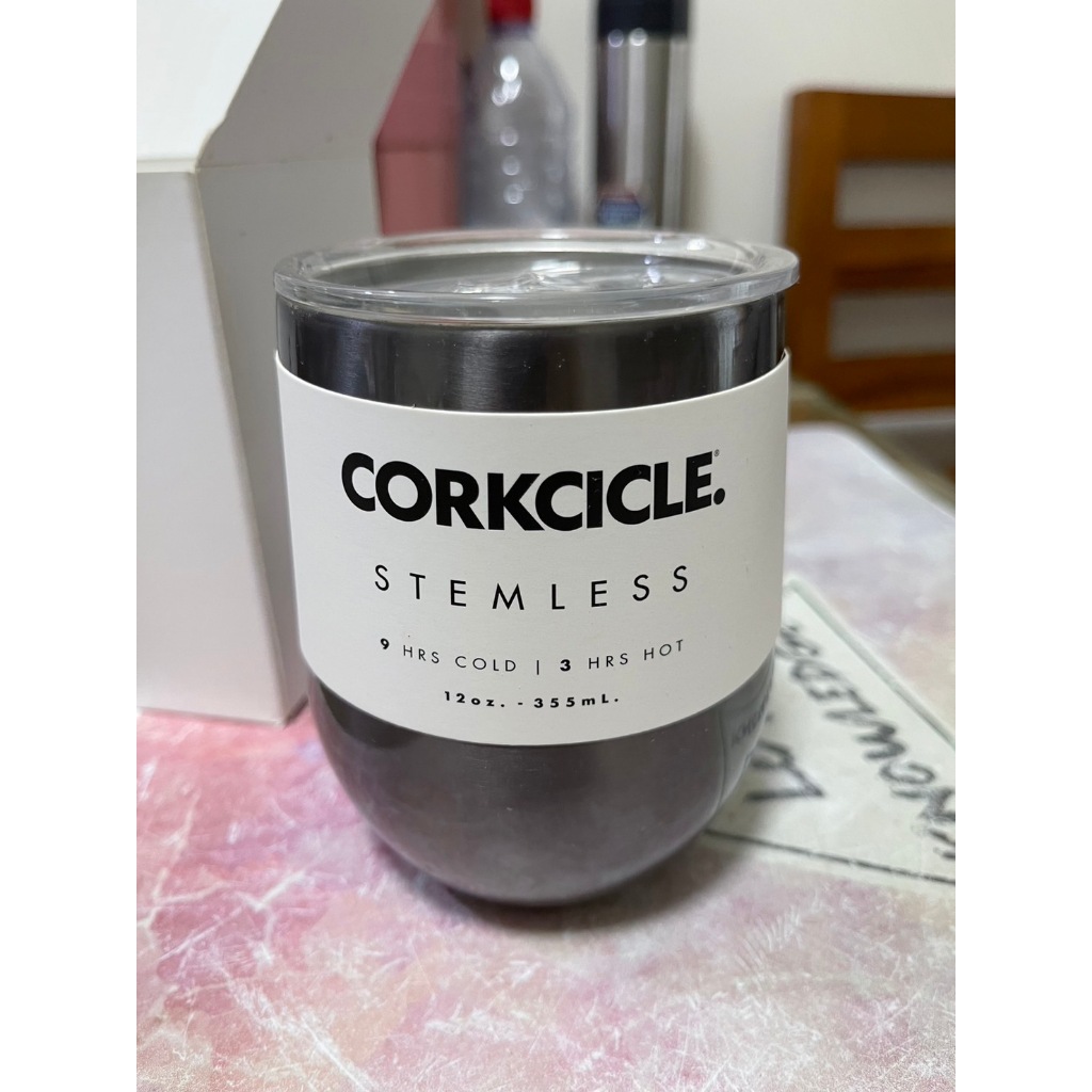 美國 Corkcicle 酷仕客 三層真空啜飲杯 340ml 金屬灰 全新只有打開拍照 完美主義者勿下標