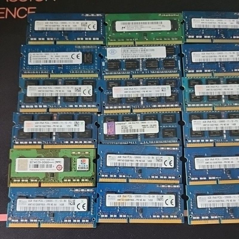 二手筆電拆機記憶體DDR3 4G