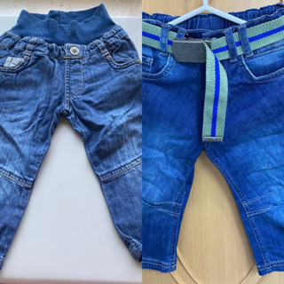 ［二手］專櫃正品steiff金耳釦 嬰幼兒牛仔褲 74cm/80cm 小童長褲 兒童長褲 褲子