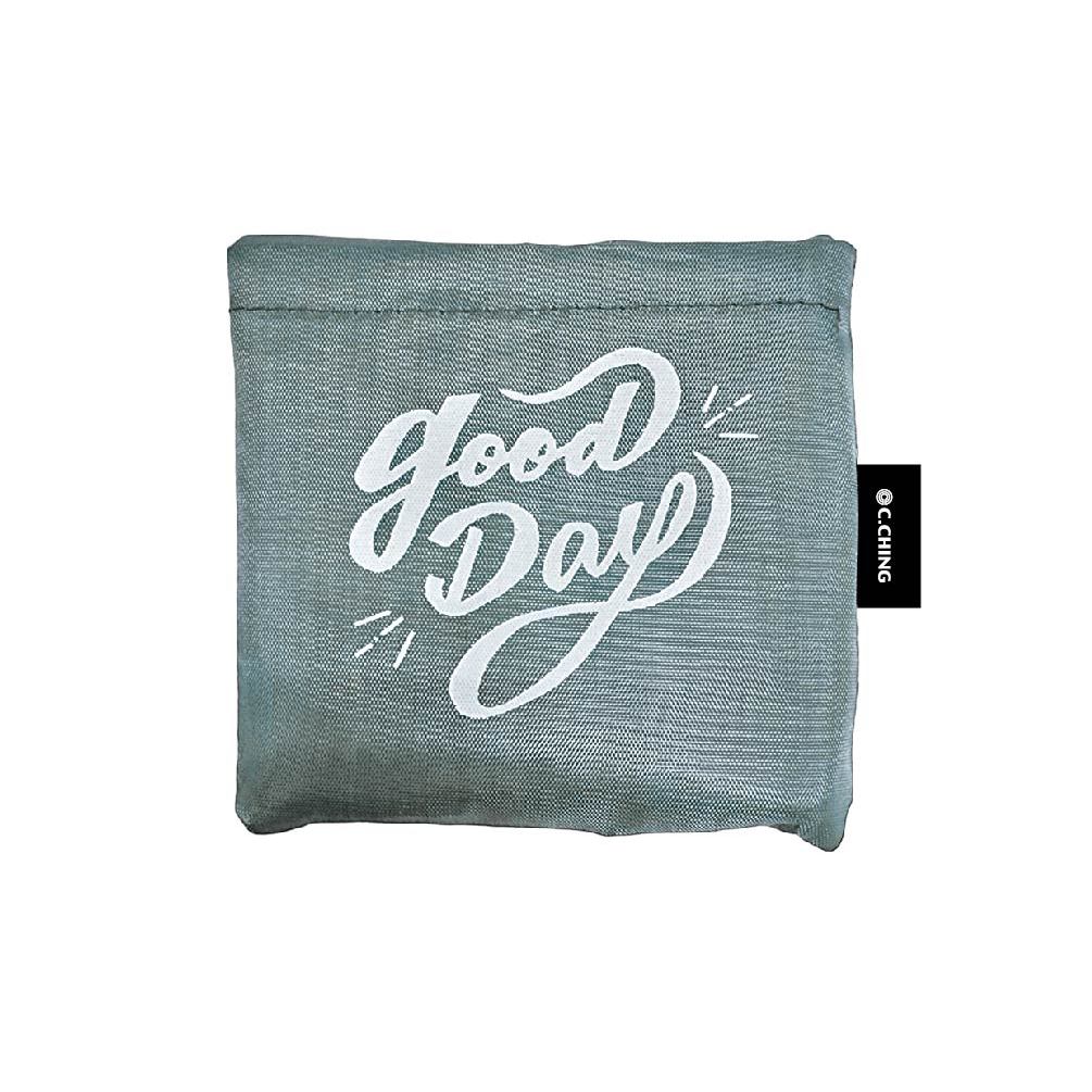 Good Day環保購物袋(灰)-簡單生活 墊腳石購物網