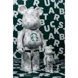 星巴克 庫柏力克熊 聯名 400% 100% BE@RBRICK + STARBUCKS