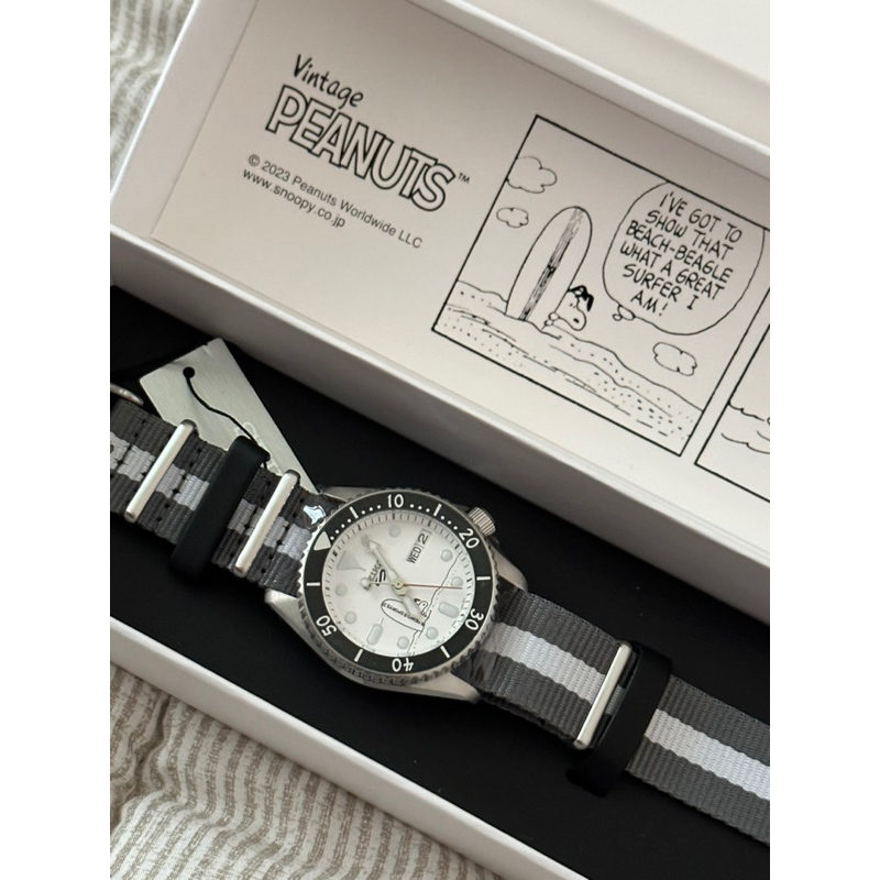 【JAY_STORE】SEIKO 5 SPORTS x SNOOPY 史努比 55週年 聯名款 日本精工 機械錶