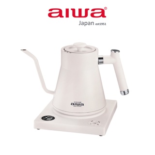 AIWA 愛華 1.0L 鵝頸溫控手沖電茶壼 AA-K21GC（黑、白2色）