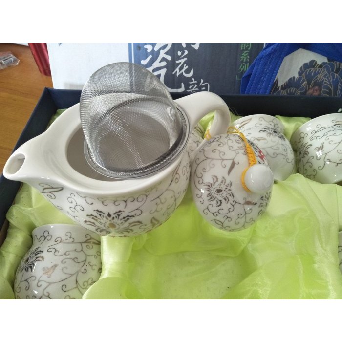 景德鎮青花瓷茶具組/茶壺雙層茶杯組