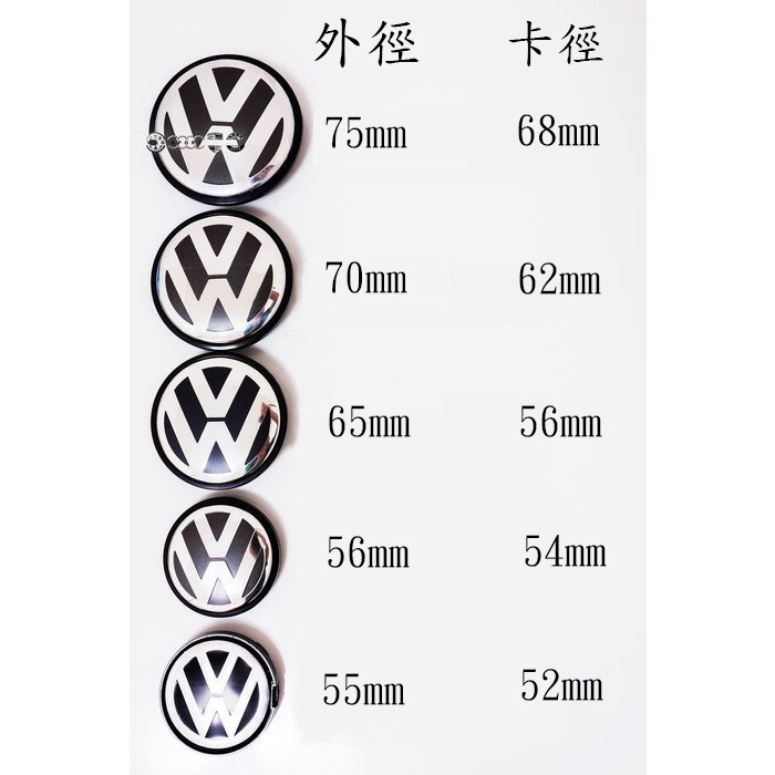 VW 福斯 鋁圈蓋 GOLF5 6 GTI R32 36 TOURAN PASSAT TIGUAN TOUAREG CC