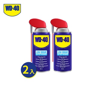 WD-40 微氣味 多功能除銹潤滑劑 附專利型活動噴嘴 300ml 團購2入組