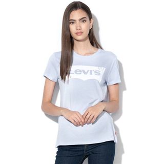 Levis 女款 短袖T恤 高密度膠印Logo 藍紫 17369-0429