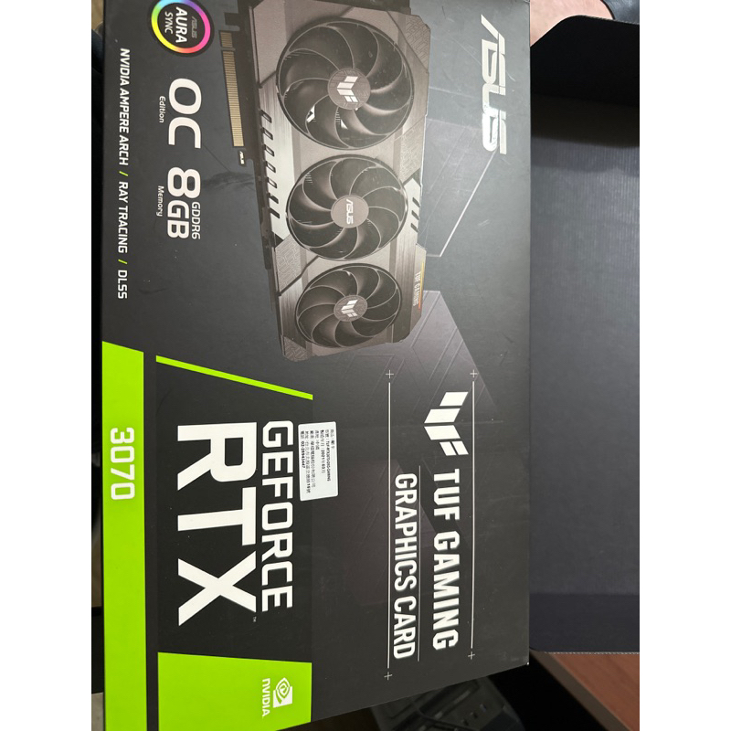 (9成新)ASUS 華碩TUF-RTX3070-O8G-GAMING 顯示卡(TUF 3070)