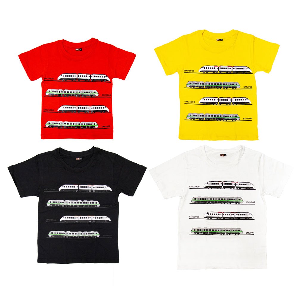 台灣火車童裝 EMU3000 EMU900 短袖T恤 T-shirt 100%棉 台灣製造 獨家設計 TR台灣鐵道