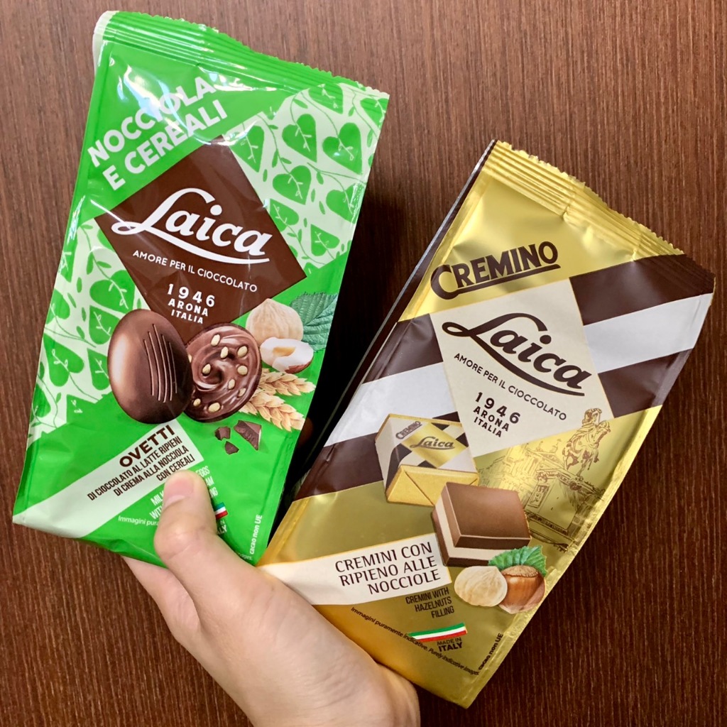 萊卡 萊卡巧克力 榛果三層夾心可可磚 榛果穀物醬夾心巧克力蛋 可可穀物醬夾心巧克力蛋