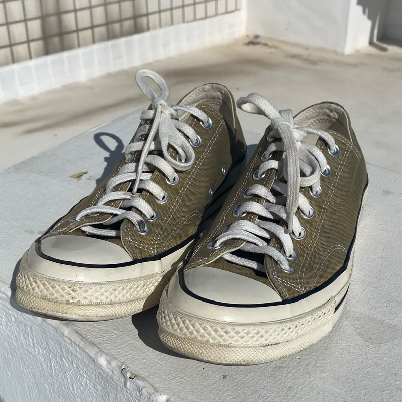 converse 1970 軍綠 奶油底 27.5