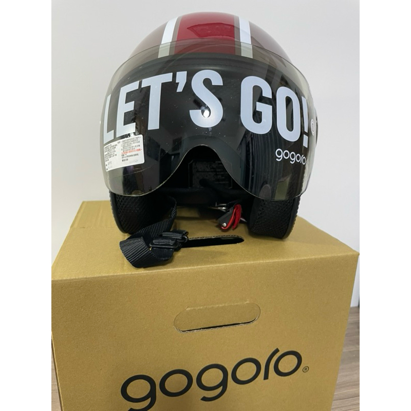 全新原廠Gogoro安全帽 -尺寸S - 尺寸54-57cm - 兒童青少年可用 - 小頭圍適合 - 巧克夾心