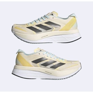 adidas boston 11 黃色 女慢跑鞋24cm 全新