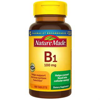 美國萊萃美(2025/12)Nature Made 維生素Vitamin B1 100 mg 100顆